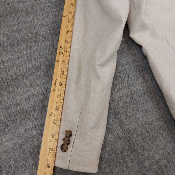 Linen Blend Old Navy Men's Size XL Blazer Sport Coat Casual Stones Throw Beige - Picture 9 of 11